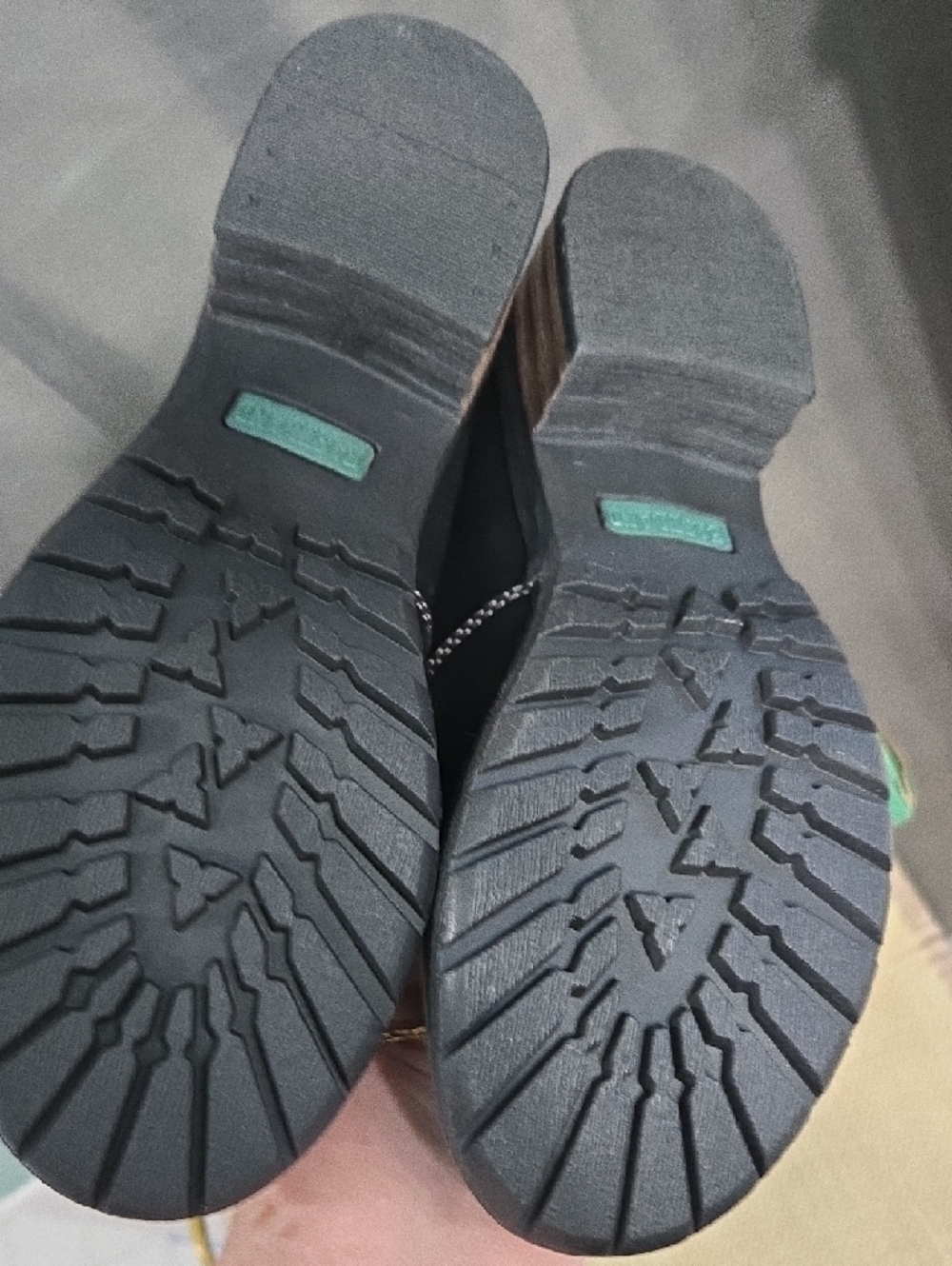 Eastland Black Leather Penny Loafers with Stacked Heel - Picture 7 of 11